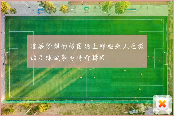 追逐梦想的绿茵场上那些感人至深的足球故事与传奇瞬间